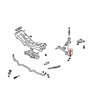 Hardrace 6438 Roll Center Adjuster Subaru - 