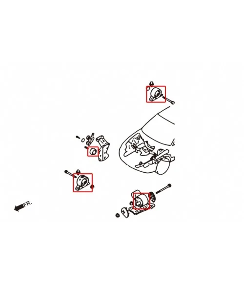 Hardrace 6447 Reinforced Mount Bush Mitsubishi Lancer evolution - 