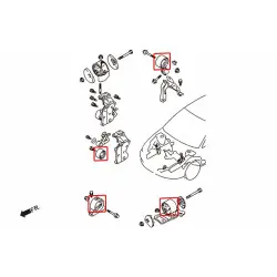 Boccola di montaggio rinforzata Hardrace 6449 Mitsubishi Lancer evolution - 