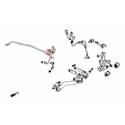 Boccola stabilizzatrice posteriore Hardrace 6473 Honda Civic - 