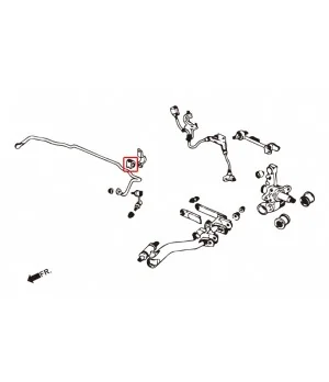 Hardrace 6473 Rear Stabilizer Bushing Honda Civic - 