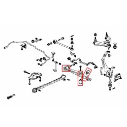 Boccola braccio inferiore posteriore Hardrace 6489 Honda Prelude - 