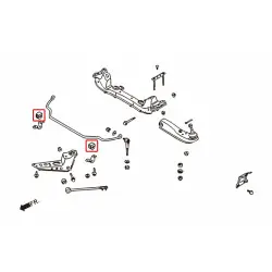Boccola stabilizzatrice anteriore rinforzata Tpv Hardrace 6511 Nissan 240SX - 