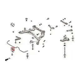 Boccola stabilizzatrice posteriore rinforzata Hardrace 6514 Tpv Infiniti Q45, Nissan 240SX - 