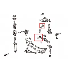 Hardrace 6546 Braccio inferiore anteriore + boccola tirante Lexus IS, Toyota Altezza - 