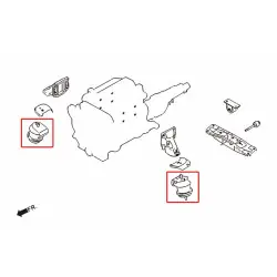 Supporto motore Hardrace 6568-F Harden Infiniti serie G, Nissan Skyline, serie Z - 