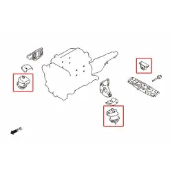 Supporto motore + trasmissione Hardrace 6568-S Harden Infiniti serie G, Nissan Skyline, serie Z - 