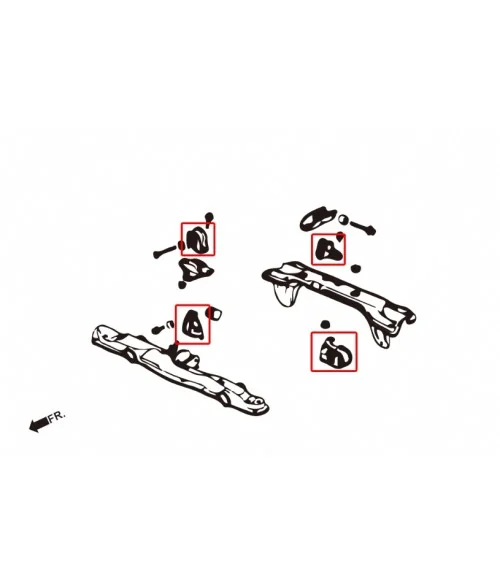 Hardrace 6576 Harden Engine Mount Honda Civic - 