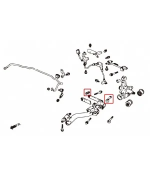 Hardrace 6594 Rear Lower Arm Bushing Honda - 