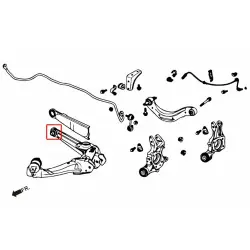 Hardrace 6594F-FD Rear Lower Arm Bushing Honda Civic - 