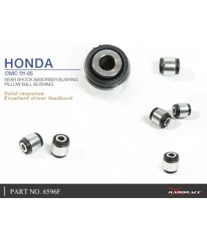 Hardrace 6596F Rear Shock Absorber Bushing Honda Civic - 