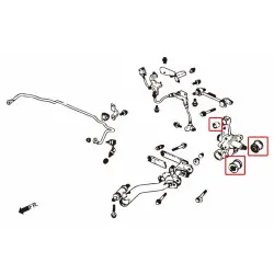 Boccola fuso a snodo posteriore Hardrace 6597 Honda Civic, CR-V, RSX - 