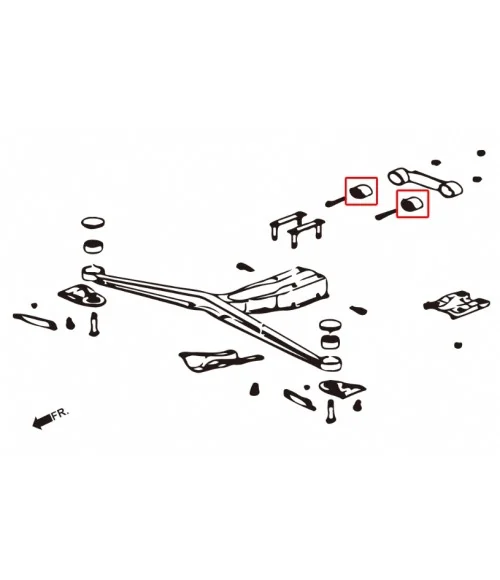 Boccola di supporto del differenziale posteriore Hardrace 6599 Subaru Forester, Impreza - 