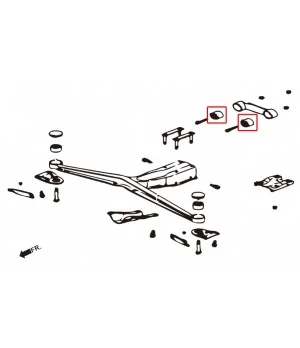 Boccola di supporto del differenziale posteriore Hardrace 6599 Subaru Forester, Impreza - 