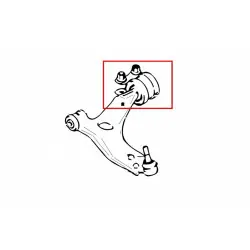 Hardrace 6630-A Front Lower Arm Bushing Rear Side Mazda 3, 5 - 