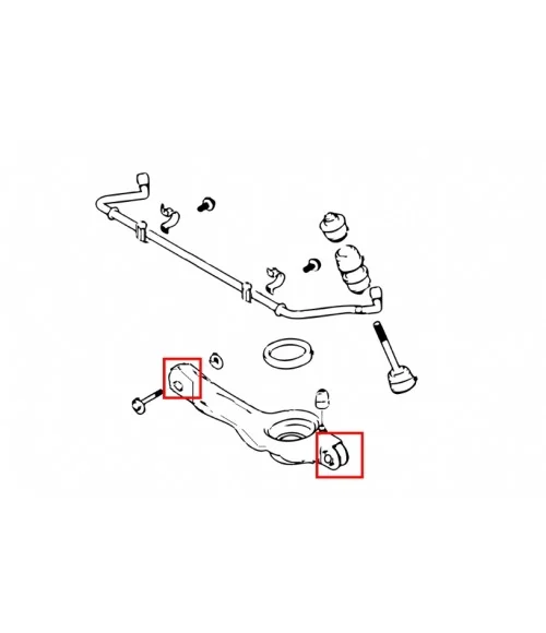 Hardrace 6631 Rear Lower Arm Bushing Ford, Mazda, Volvo - 