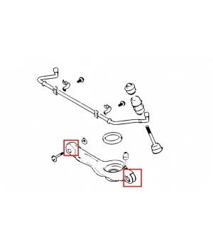 Hardrace 6631 Rear Lower Arm Bushing Ford, Mazda, Volvo - 