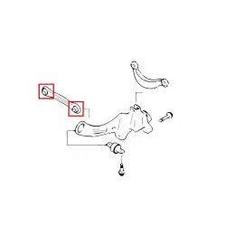 Boccola braccio laterale posteriore Hardrace 6632 - punta Ford, Mazda, Volvo - 