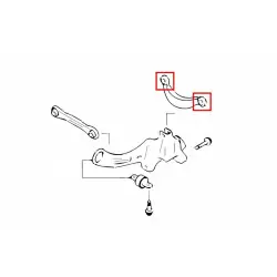 Hardrace 6633 Rear Upper Arm Bushing Ford, Mazda, Volvo - 