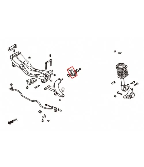 Hardrace 6637 Front Lower Arm Bushing Subaru Forester - 