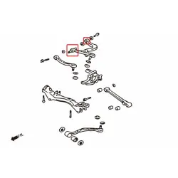 Hardrace 6656 Rear Upper Control Arm Bushing Mitsubishi Lancer evolution - 