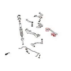 Hardrace 6658F Rear Lower Arm Bushing Mitsubishi Lancer evolution - 