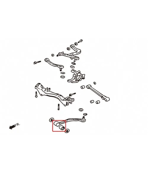 Boccola del braccio oscillante posteriore Hardrace 6659 Mitsubishi Lancer evolution - 