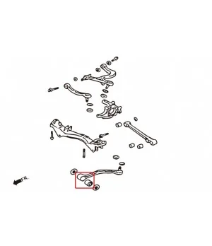 Boccola del braccio oscillante posteriore Hardrace 6659 Mitsubishi Lancer evolution - 