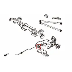 Boccola del braccio oscillante posteriore Hardrace 6667 Mini Cooper - 