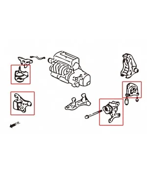 Hardrace 6676 Harden Engine Mount Honda Civic, Integra, RSX - 