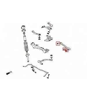 Hardrace 6678 Rear Lower Arm Bush Mitsubishi Lancer evolution - 