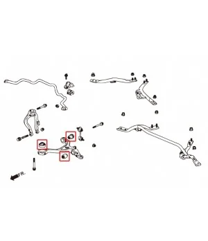 Boccola braccio inferiore anteriore Hardrace 6686 Honda Accord - 