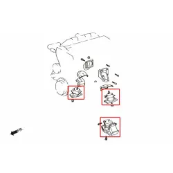 Hardrace 6689 Reinforced Engine & Trans Harden Rubber Mounts Toyota Supra - 