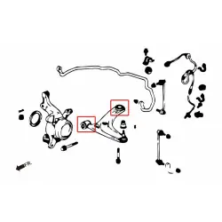 Boccola braccio inferiore anteriore Hardrace 6690 Honda Fit - 