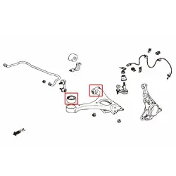 Hardrace 6691 Front Lower Arm Bushing Honda Civic - 