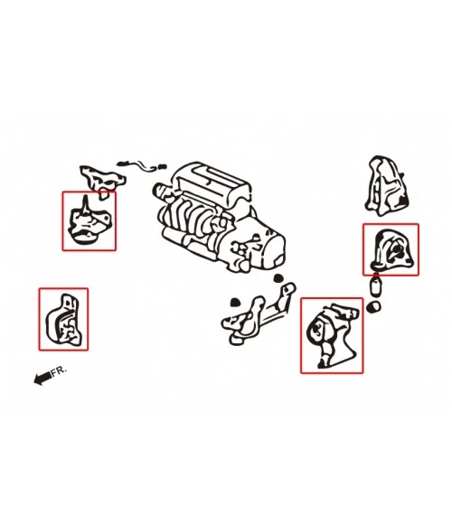Hardrace 6693 Harden Engine Mount - 