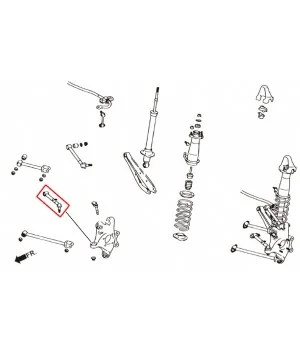 Hardrace 6713 Rear Toe Control Arm Adjustable Lexus, Toyota - 
