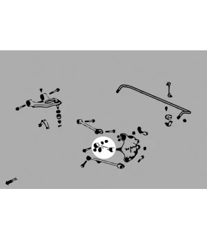 Hardrace 6724 Toe Control Arm posteriore Honda Accord - 