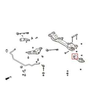 Hardrace 6735 Front Lower Control Arm Bushing Nissan 240SX, Skyline, Z-series - 