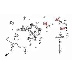Boccola collegamento convergenza/trazione/camber posteriore Hardrace 6737 Infiniti Q45, Nissan 240SX, Skyline - 
