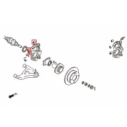 Hardrace 6738 Rear Knuckle/hub Bushing Infiniti Q45, Nissan 240SX, Skyline, Z-series - 