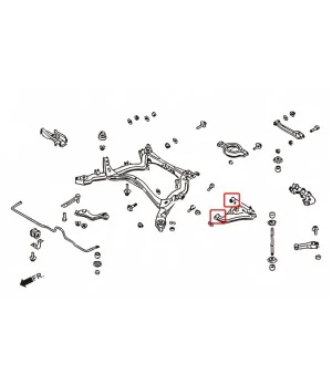 Hardrace 6739 Rear Lower Control Arm Bushing Nissan 240SX, Skyline, Z-series - 