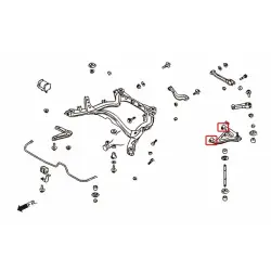 Boccola braccio oscillante inferiore posteriore Hardrace 6740 Infiniti Q45, Nissan 240SX, Skyline - 
