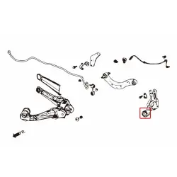 Hardrace 6743 Rear Knuckle-axle Bushing Honda Civic - 