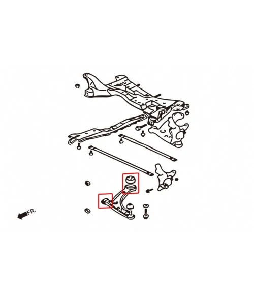 Boccola braccio inferiore anteriore Hardrace 6746 Mitsubishi Lancer evolution - 