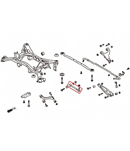 Hardrace 6753 Rear Toe Control Arm Scion, Subaru, Toyota - 