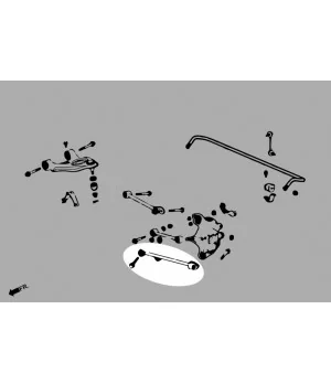 Hardrace 6756 Rear Traction Rod Honda Accord - 