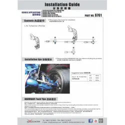 Hardrace 6761 Rc Tie Rod End Scion, Subaru, Toyota - 