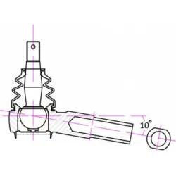Estremità tirante Hardrace 6787 RC Infiniti Q45, Nissan 240SX - 