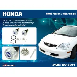 Hardrace 6804 Front Ball Joint Honda Civic, RSX - 